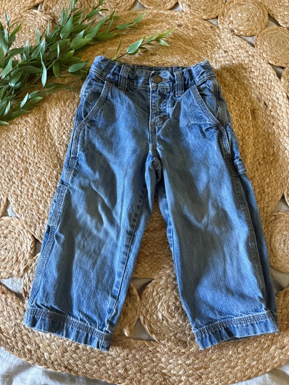 Vintage Old Navy 2T 100% cotton Carpenter Baggy jeans.
